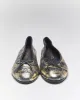 Vintage Chanel Gold & Black Leather - UK5 sold by Rokit