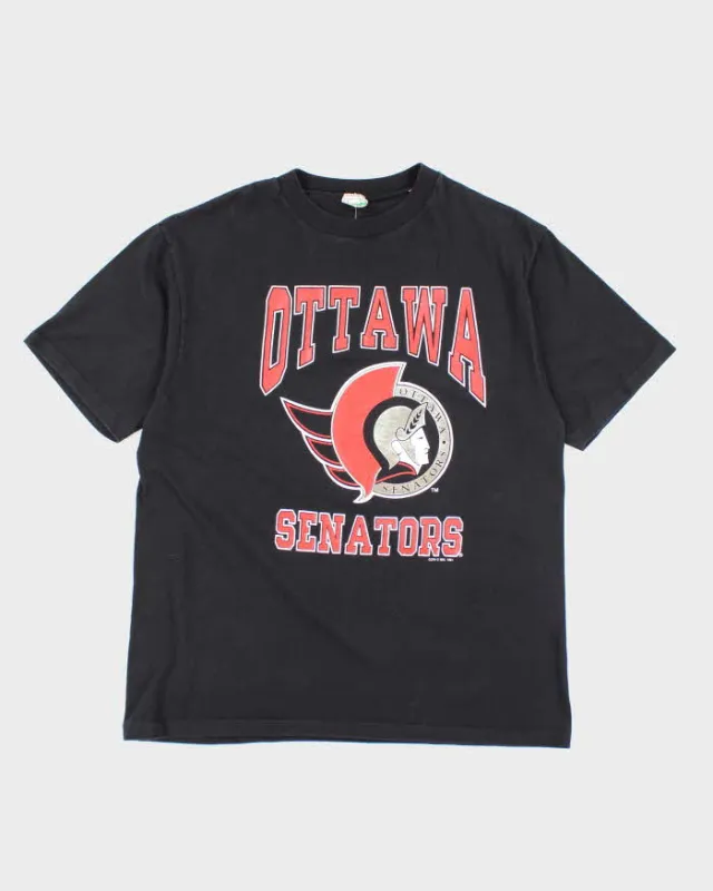 Vintage 90s Ottawa Senators Single Stitch T-shirt - L sold by Rokit