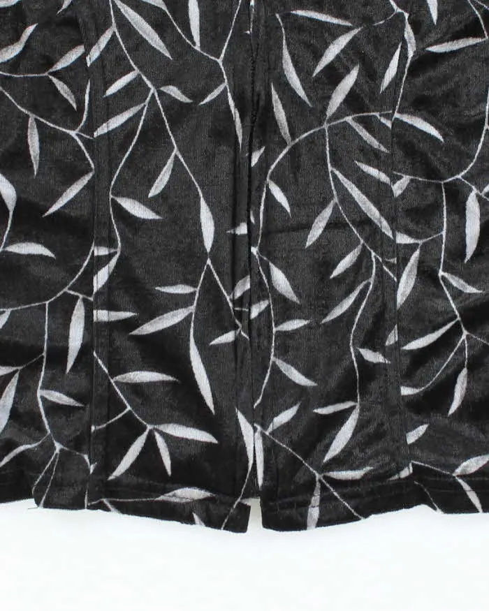 Vintage 90s Velvet Zip-Up Top - S sold by Rokit product image thumbnail 5