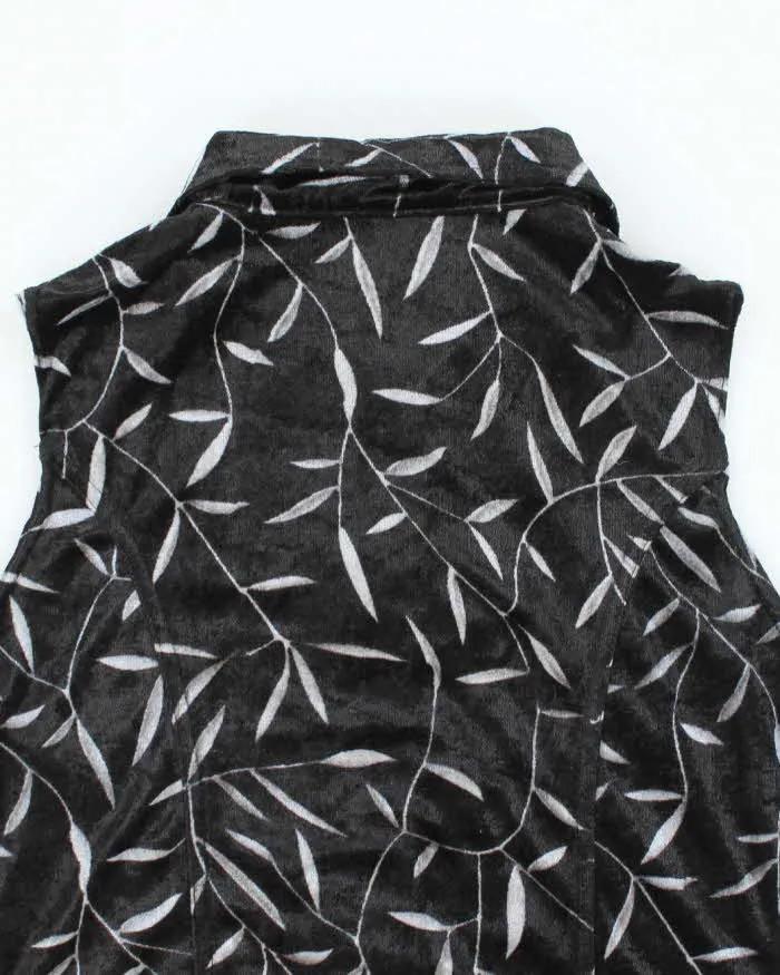 Vintage 90s Velvet Zip-Up Top - S sold by Rokit product image thumbnail 4