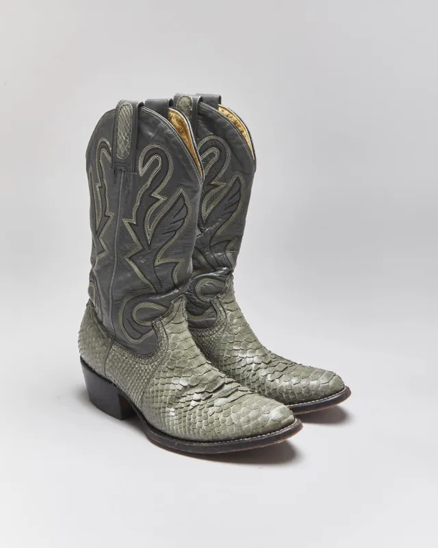Vintage Montana Snakeskin Cowboy Boots - UK5 sold by Rokit