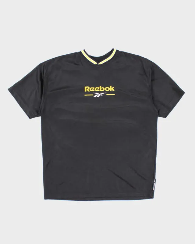 Vintage Y2K Reebok Embroidered Lighting Training Shirt - L sold by Rokit