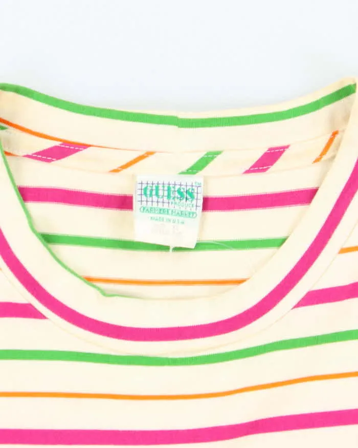 Vintage Guess Originals Stripe T-shirt - XL sold by Rokit product image thumbnail 5