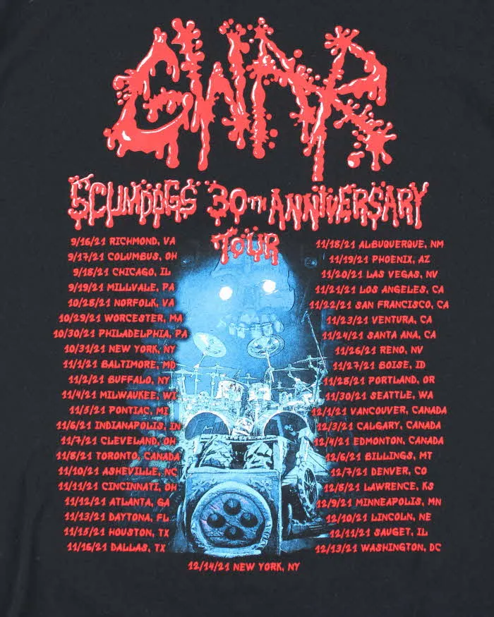 Vintage GWAR Scumdogs xxx Live 30th Anniversary T-shirt - XXL sold by Rokit product image thumbnail 4