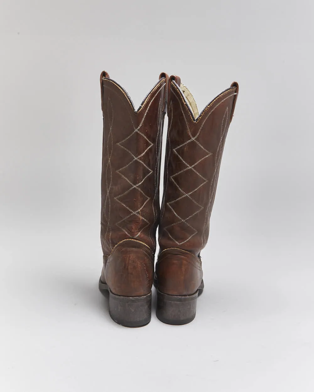 Vintage Brown Cowboy Boots - UK4.5 sold by Rokit product image thumbnail 4