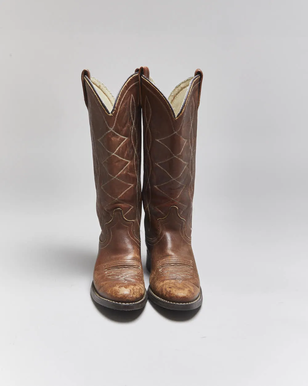 Vintage Brown Cowboy Boots - UK4.5 sold by Rokit product image thumbnail 3