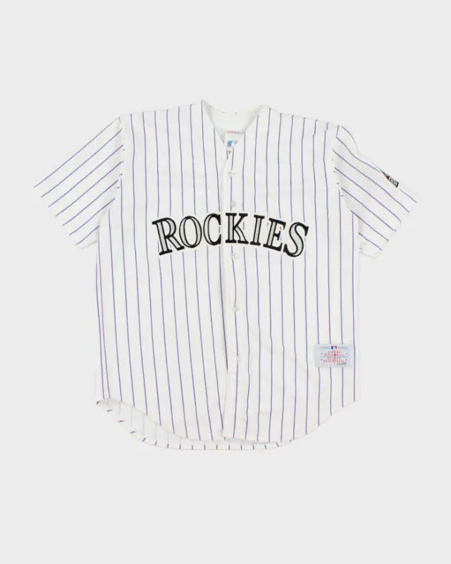 Vintage 90's CCM Colorado Rockies MLB Baseball Jersey - L sold by Rokit