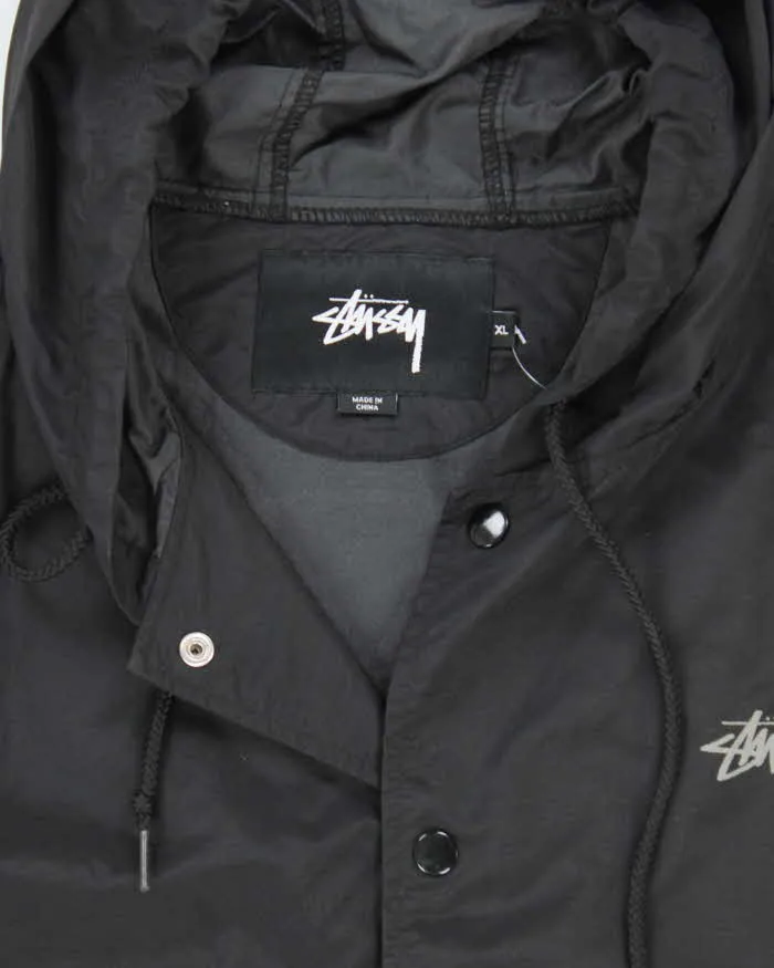 Vintage Stussy Hooded Long Waterproof Jacket - XL sold by Rokit product image thumbnail 5