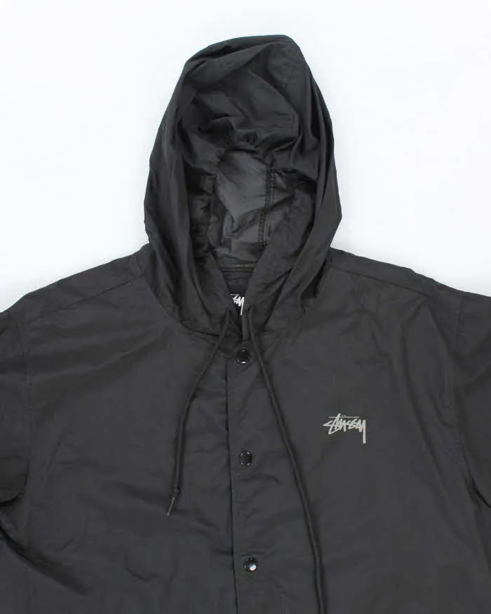 Vintage Stussy Hooded Long Waterproof Jacket - XL sold by Rokit product image thumbnail 3