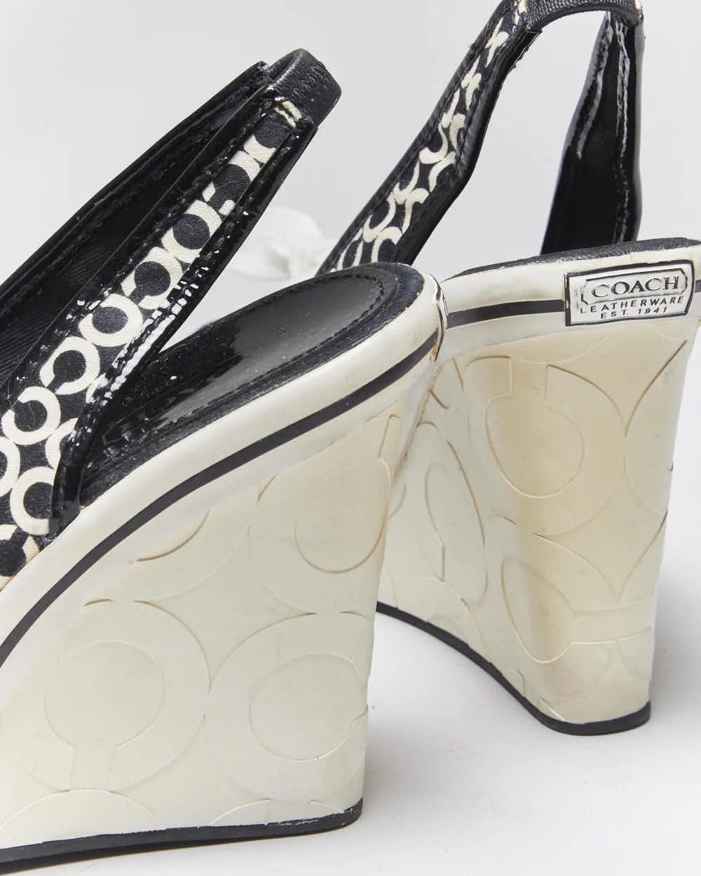 Vintage Y2k 00s Coach Monogram Heels - UK5 sold by Rokit product image thumbnail 5