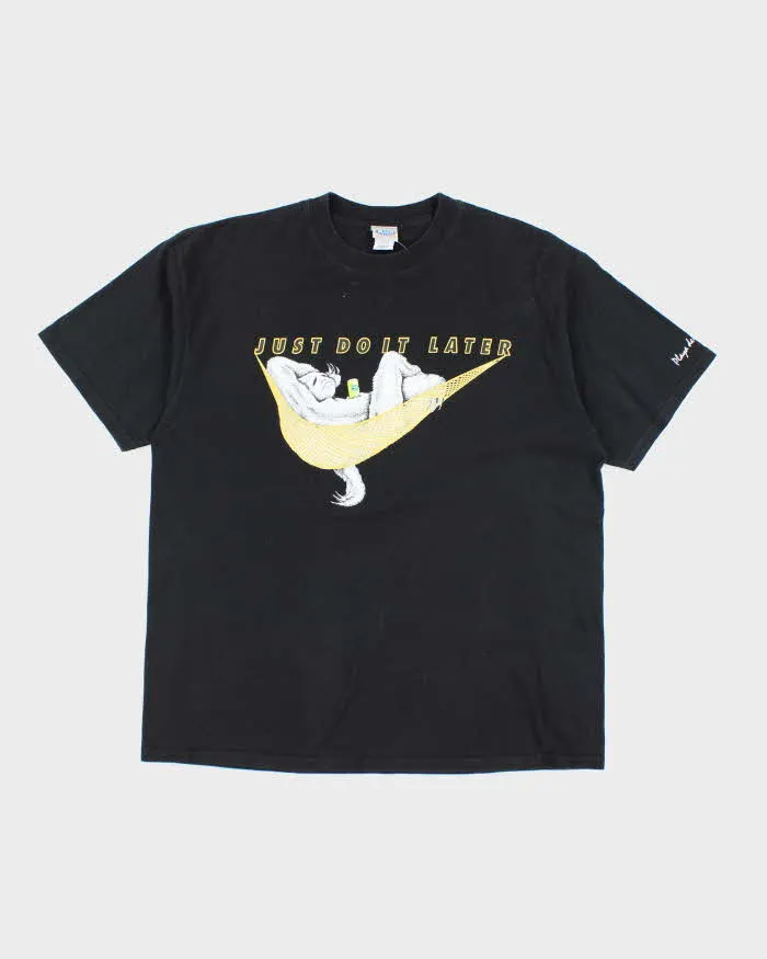 Vintage Just Do It Later T-shirt - XL sold by Rokit