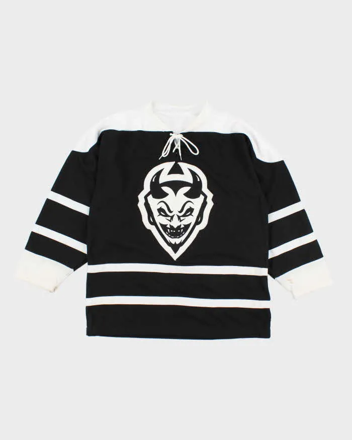 Vintage 2000's Devil Graphic Oversized Hockey Jersey - M sold by Rokit