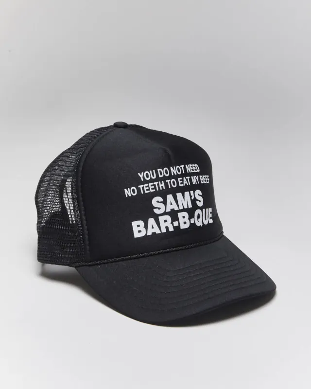 Vintage Sam's Barbeque Slogan Trucker Cap - OS sold by Rokit