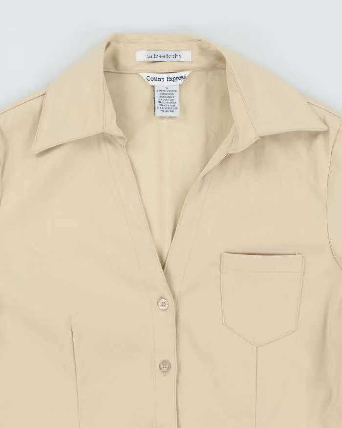 Vintage Y2k 00s Cotton Express Buckle Detail Blouse - S sold by Rokit product image thumbnail 3