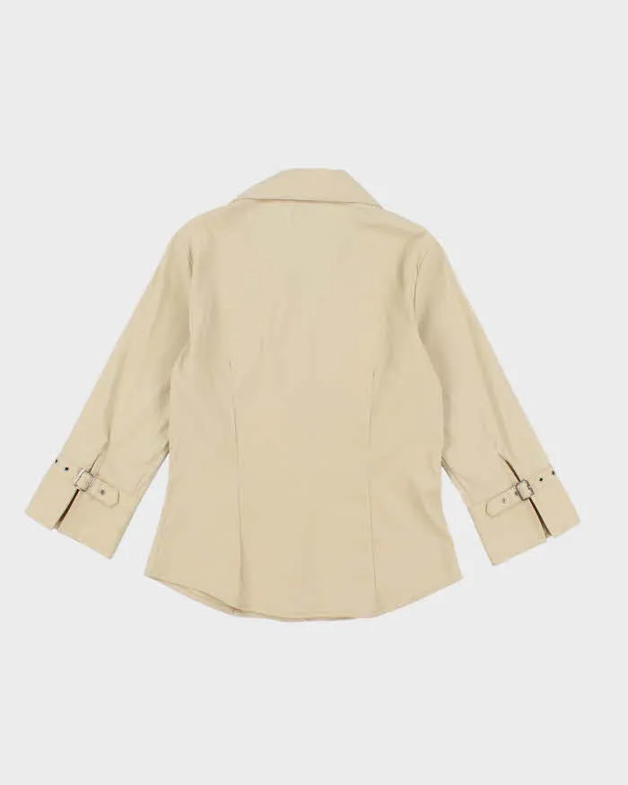 Vintage Y2k 00s Cotton Express Buckle Detail Blouse - S sold by Rokit product image thumbnail 2