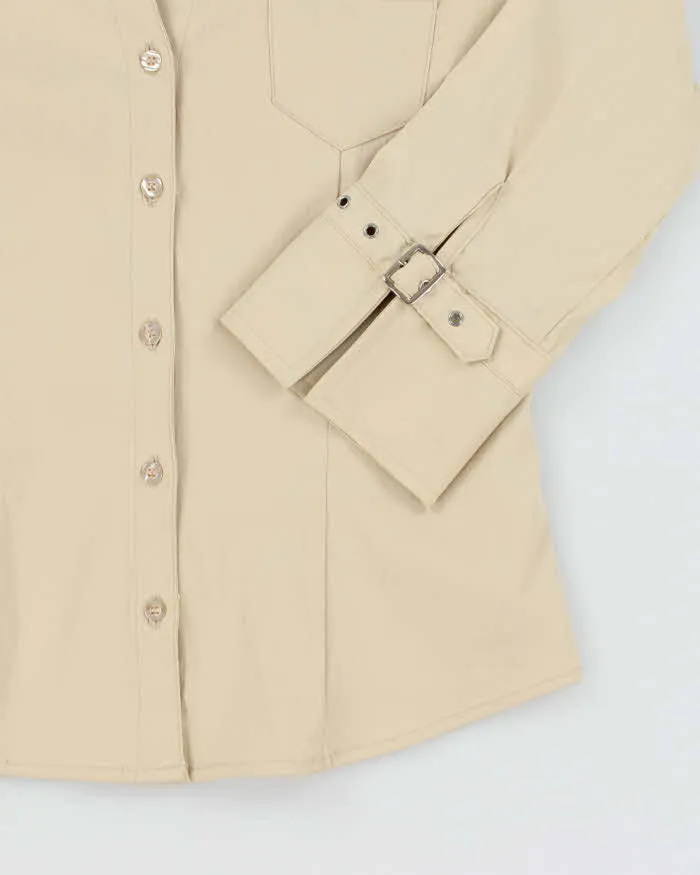 Vintage Y2k 00s Cotton Express Buckle Detail Blouse - S sold by Rokit product image thumbnail 4