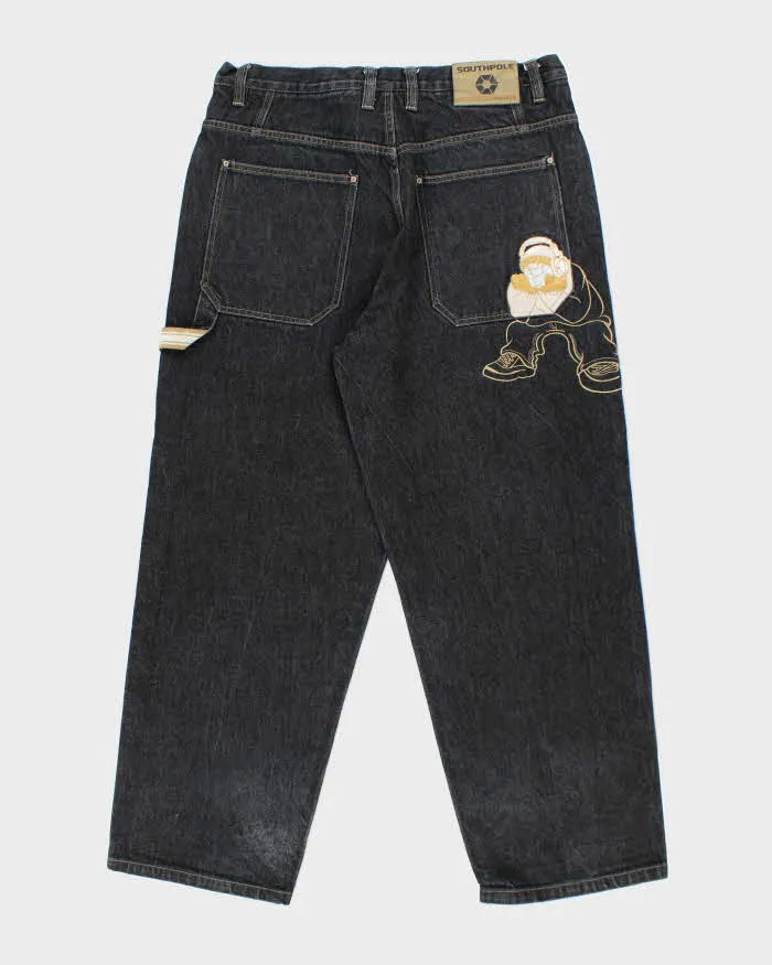 Vintage 2000's Southpole Embroidered Wide Leg Jeans - W36 L31 sold by Rokit product image thumbnail 2