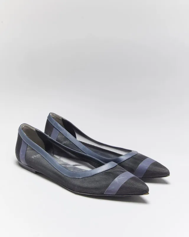 Vintage Fendi Mesh Pointy Ballet Flats - UK5 sold by Rokit