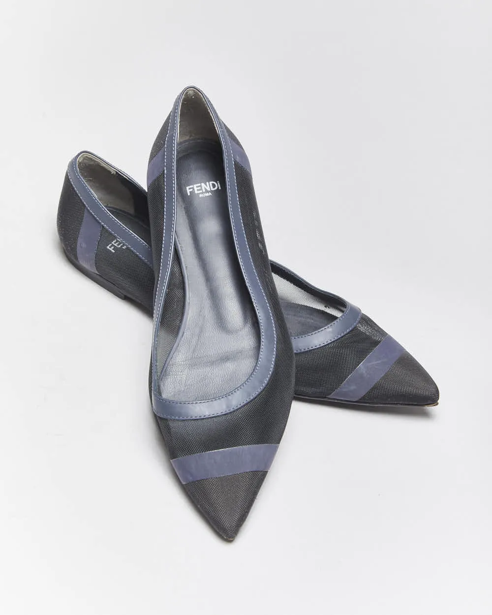 Vintage Fendi Mesh Pointy Ballet Flats - UK5 sold by Rokit product image thumbnail 5