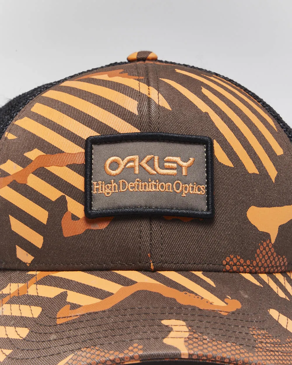 Vintage 2000's Oakley Orange Camo Trucker Cap - OS sold by Rokit product image thumbnail 3