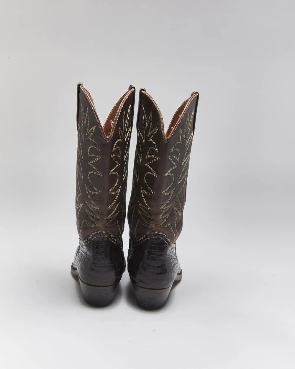 Vintage Brown Snakeskin Cowboy Boots - UK7 sold by Rokit product image thumbnail 4