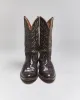 Vintage Brown Snakeskin Cowboy Boots - UK7 sold by Rokit