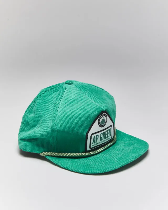 Vintage 90's AP Green Corduroy Snapback - OS made by Rokit