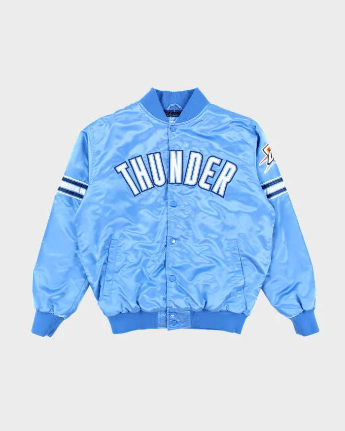 Vintage Starter Oklahoma City Thunder Satin Bomber Jacket - L sold by Rokit