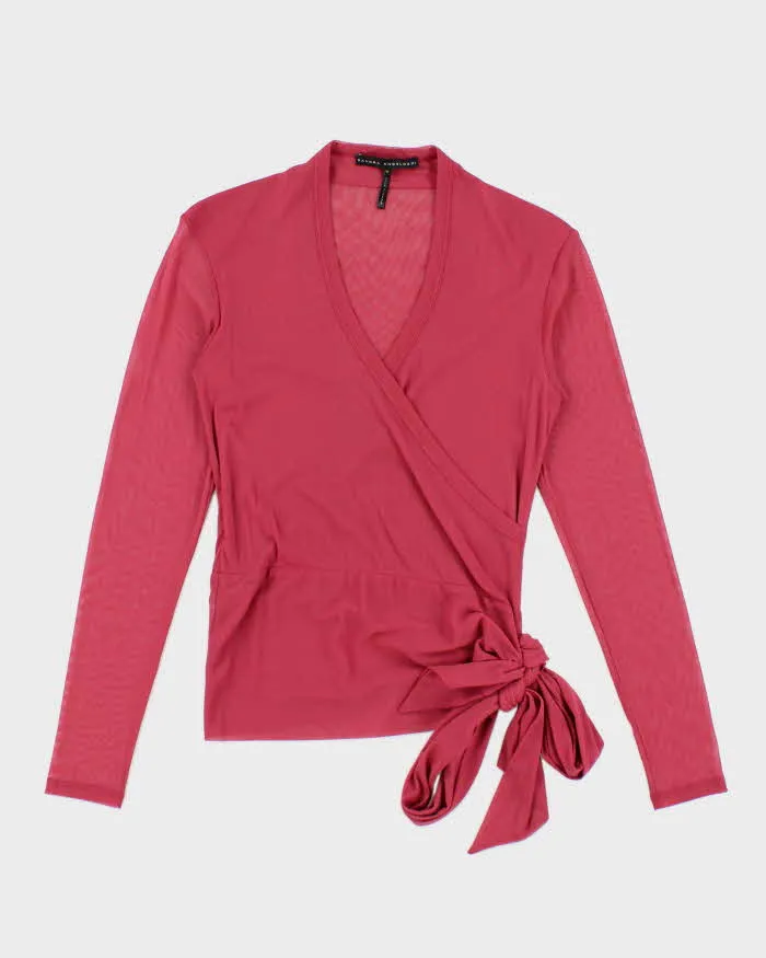Vintage Y2k 00s Sandra Angelozzi Double Mesh Top - S sold by Rokit
