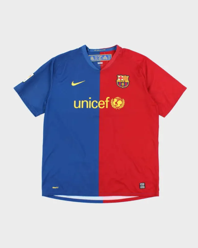 Vintage Nike 08/09 Barcelona Home Football Shirt - XL sold by Rokit