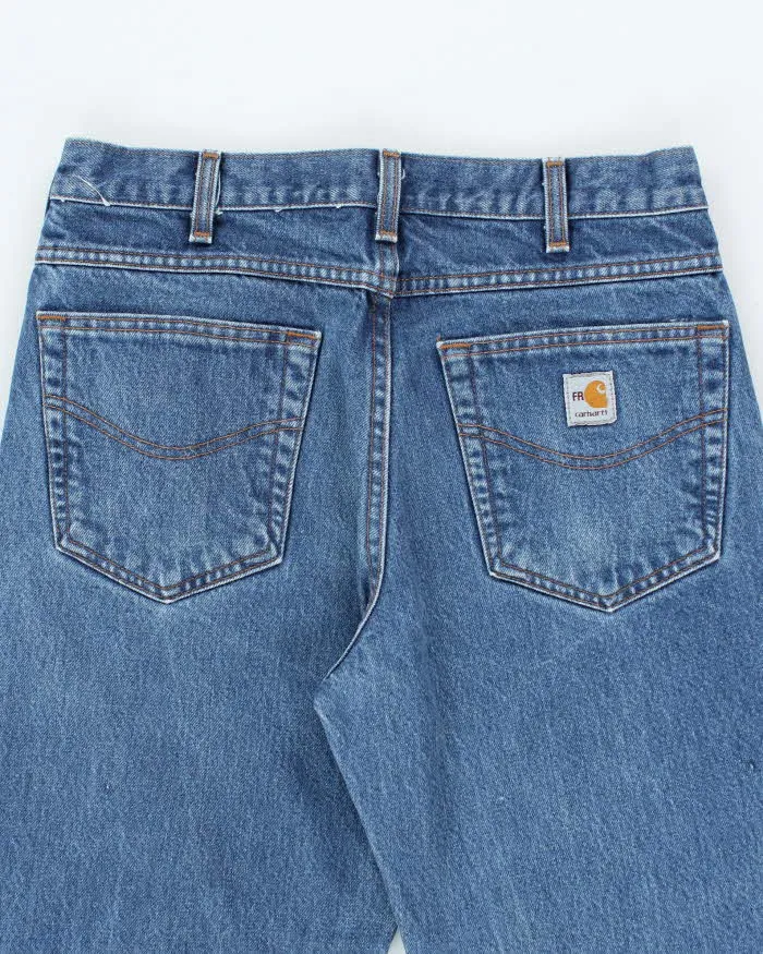 Vintage Carhartt Dark Wash Relaxed Fit Jeans - W30 L27 sold by Rokit product image thumbnail 4