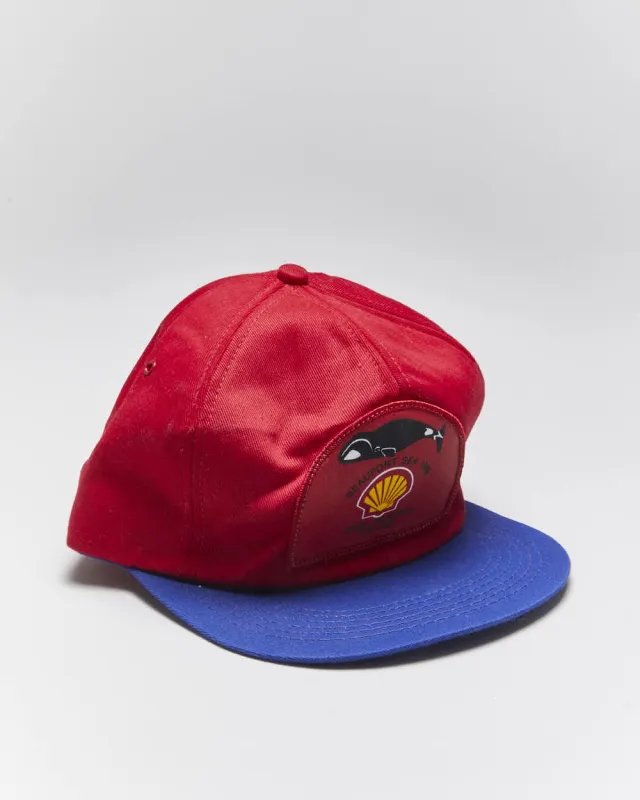 Vintage 80's Shell Oil Whale Graphic Snapback Cap - OS sold by Rokit