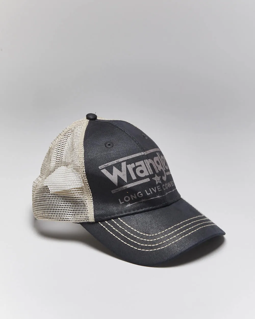 Vintage Wrangler Long Live Cowboys Trucker Cap - OS sold by Rokit