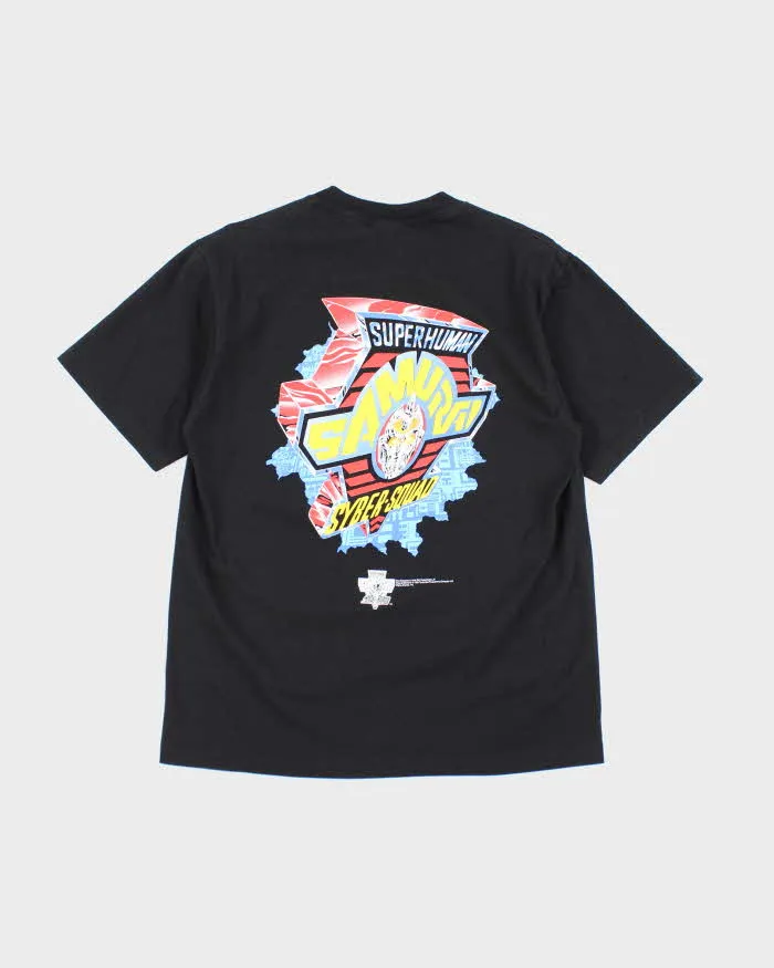 Vintage 90s Super Human Samurai Syber-Squad Single Stitch T-shirt - L sold by Rokit product image thumbnail 2