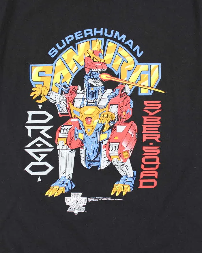Vintage 90s Super Human Samurai Syber-Squad Single Stitch T-shirt - L sold by Rokit product image thumbnail 3