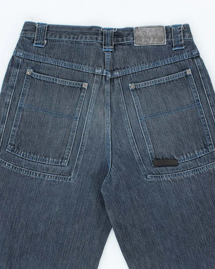 Vintage Y2K Industry Wide Leg Dark Wash Denim Jeans - W32 L30 sold by Rokit product image thumbnail 4