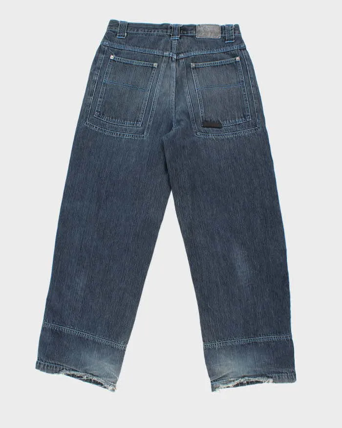 Vintage Y2K Industry Wide Leg Dark Wash Denim Jeans - W32 L30 sold by Rokit product image thumbnail 2