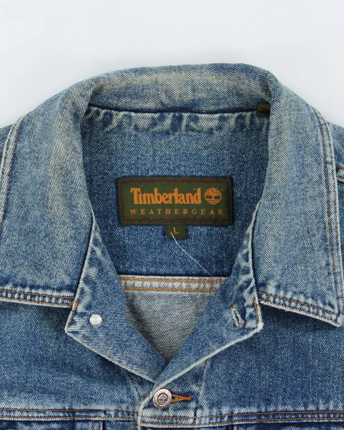 Vintage 2000's Timberland Heavyweight Dark Wash Denim Jacket - L sold by Rokit product image thumbnail 5