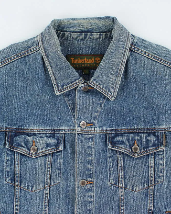 Vintage 2000's Timberland Heavyweight Dark Wash Denim Jacket - L sold by Rokit product image thumbnail 3