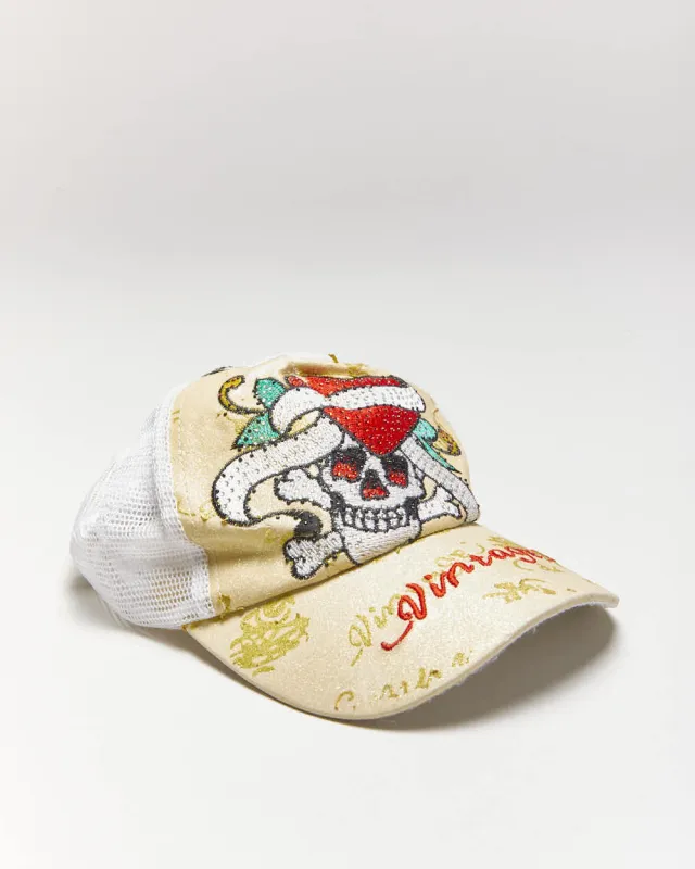 Vintage Y2K Ed Hardy Embroidered Trucker Cap - OS sold by Rokit