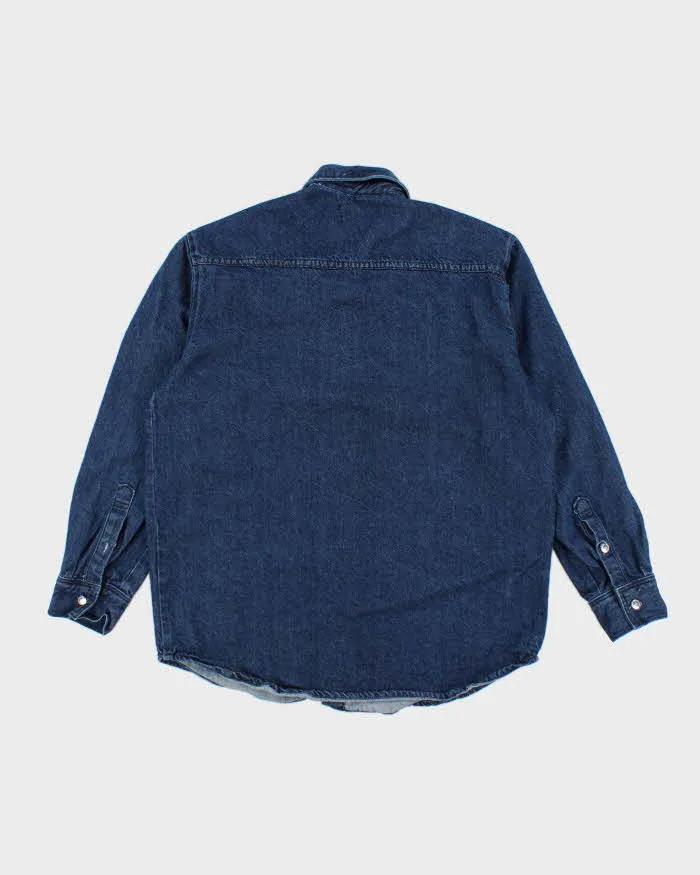 Vintage RAF Simons Dark Wash Button Up Denim Shirt - L sold by Rokit product image thumbnail 2