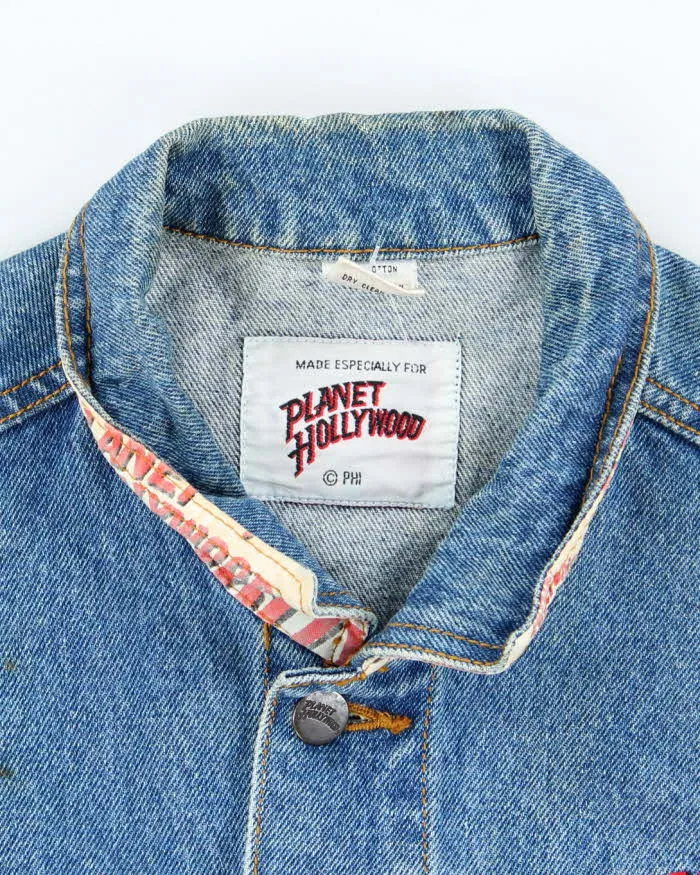 Vintage 90's Planet Hollywood Heavyweight Embroidered Denim Jacket - L sold by Rokit product image thumbnail 3