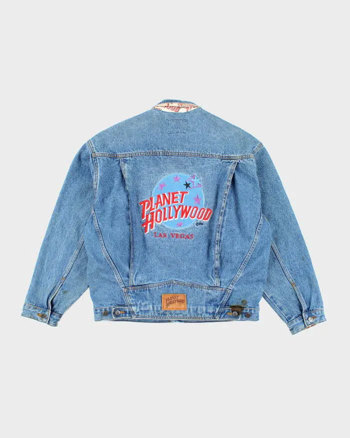 Vintage 90's Planet Hollywood Heavyweight Embroidered Denim Jacket - L sold by Rokit product image thumbnail 2