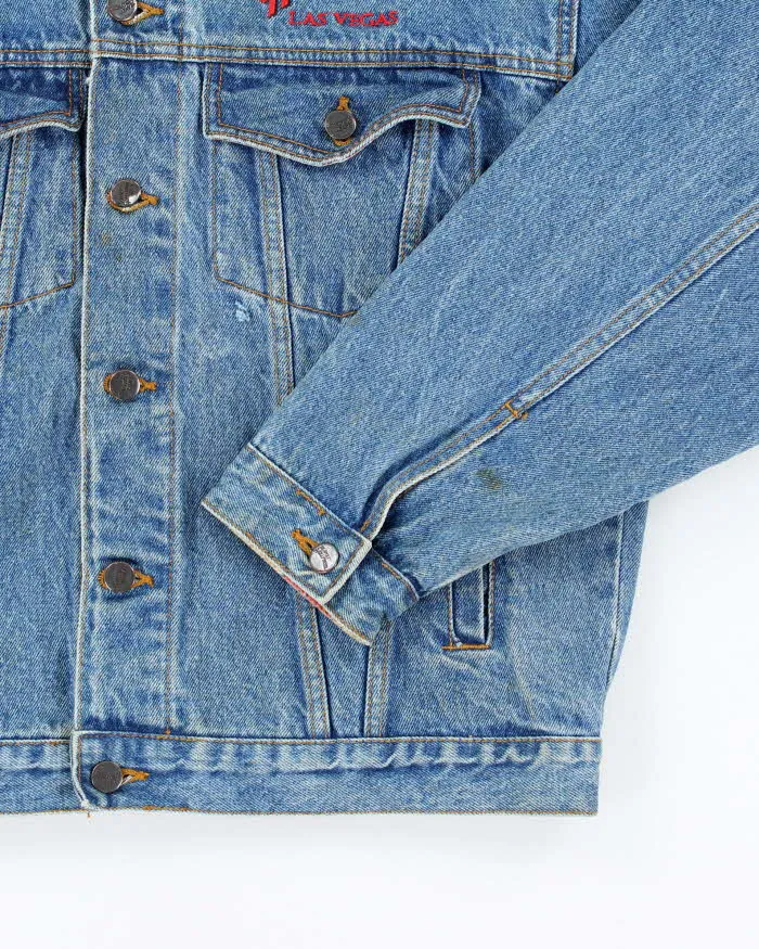 Vintage 90's Planet Hollywood Heavyweight Embroidered Denim Jacket - L sold by Rokit product image thumbnail 4