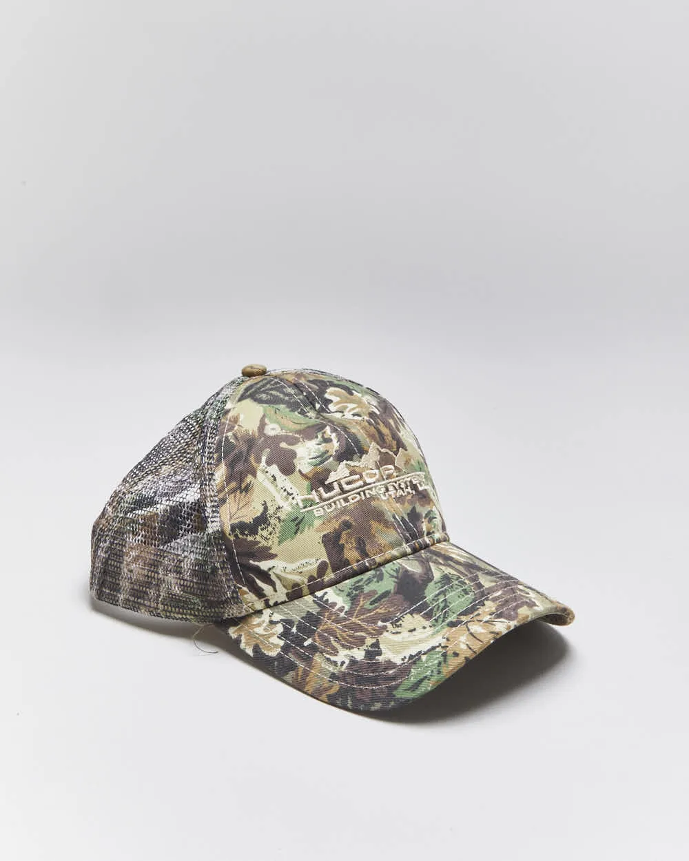 Vintage Y2K Embroidered Camouflage Trucker Cap - OS sold by Rokit
