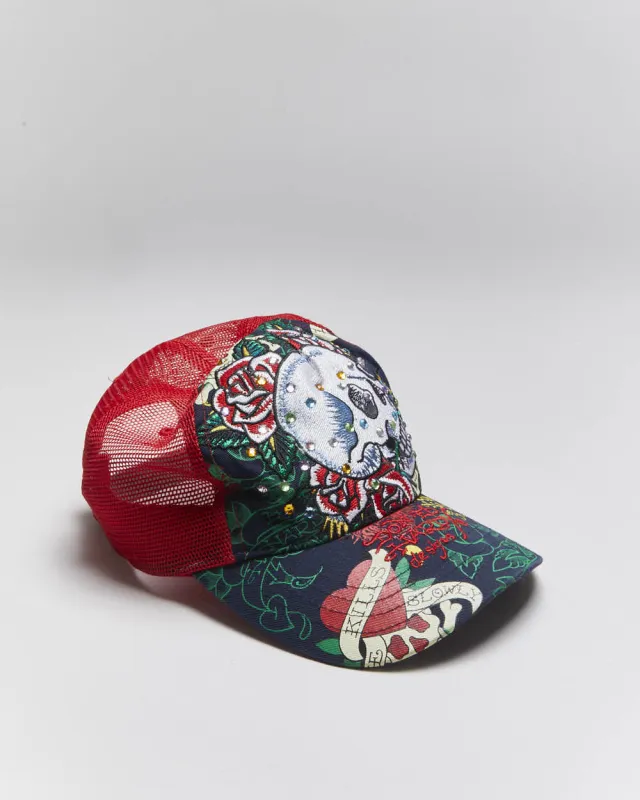 Vintage Y2K Ed Hardy Embroidered Trucker Cap - OS sold by Rokit