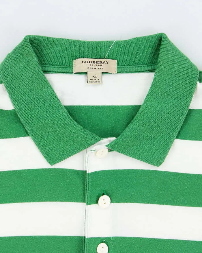 Vintage Burberry Striped Slim Fit Polo Shirt - XL sold by Rokit product image thumbnail 5