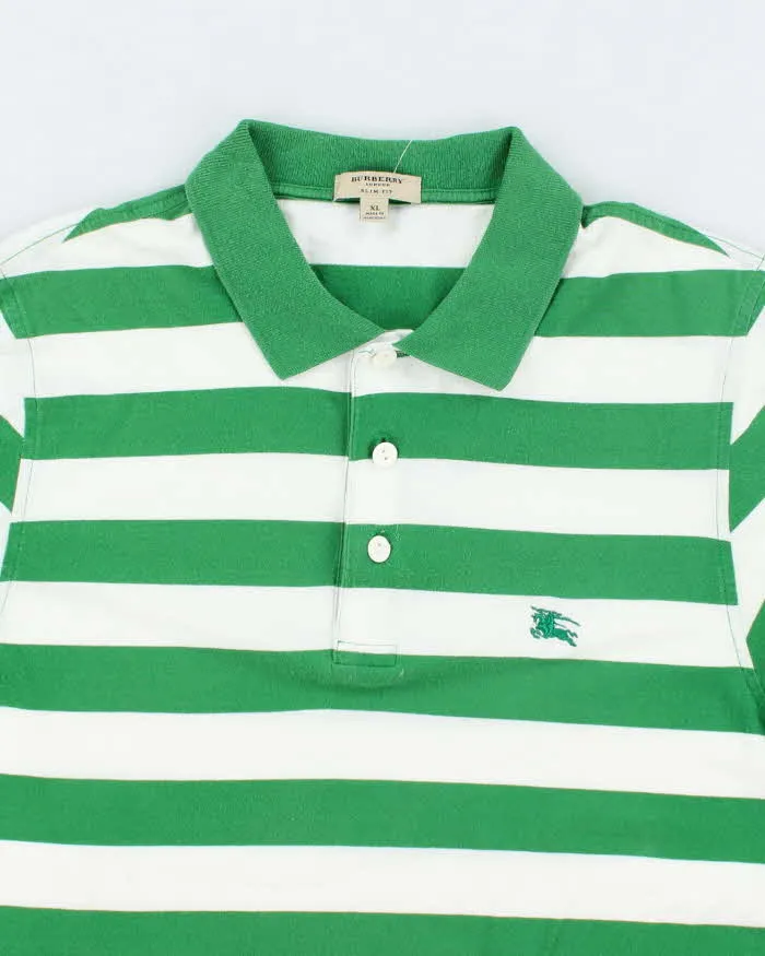 Vintage Burberry Striped Slim Fit Polo Shirt - XL sold by Rokit product image thumbnail 3