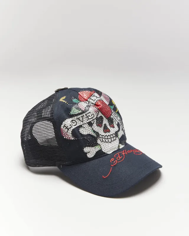Vintage Y2K Ed Hardy Embroidered Trucker Cap - OS sold by Rokit