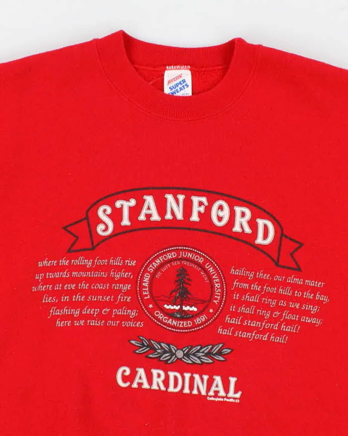 Mens Red Stanford Pullover Sweatshirt - L sold by Rokit product image thumbnail 3